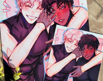 Sy & Ny Print | Photo Card | Anime | Art Print | Digital Art | Manga | Original Characters | Original Art | OCs | Twins