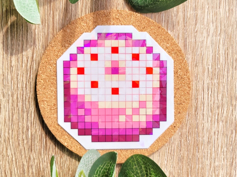 Stardew Valley Cake Maki Roll Holographic Die Cut Sticker Etsy