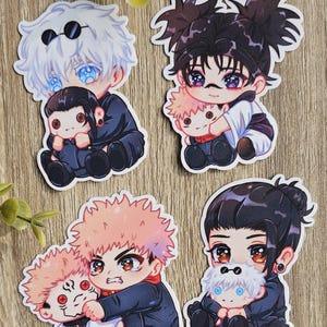 Sorcerer Anime Stickers | Water Proof Stickers | Cute Stickers |  Fanart | Anime | Chibi | Manga | Anime Stickers Set | Sticker Pack