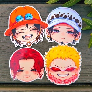 Pirate Anime Stickers | Water Proof Stickers |  Fanart | Anime | Chibi| Manga | Shonen