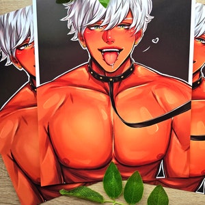Obey Me Mammon Puppy Fanart Print | Otome | Art Print | Mammon | Digital Art