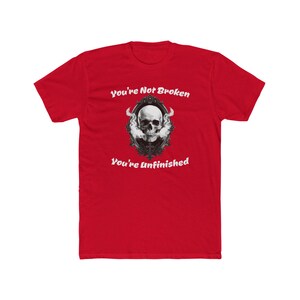 You’re Not Broken T-Shirt, Gothic Skull Inspirational Tee immagine 11