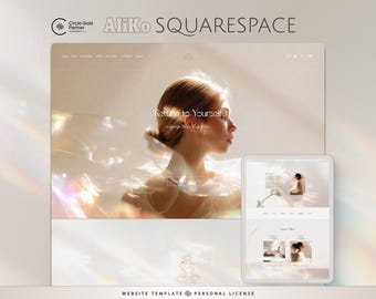 Squarespace Website Template Design for Wellness & Wellbeing Coach, Reiki Teachers - Spiritual Business – Minimalist Theme