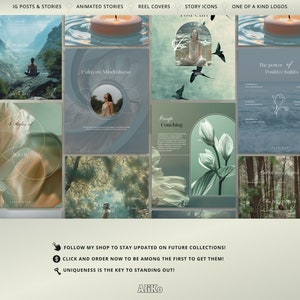 Life Coach: Explore nature-inspired, minimalist Canva templates for wellbeing and holistic coaching. Enhance your mental health and mentoring posts with serene designs perfect for social media.