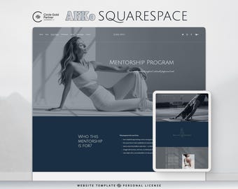 Squarespace Website Template for Coaches, Therapists, Wellness Studios
