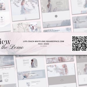Squarespace Template designed for a clear, spiritual, white aesthetic — perfect for yoga, meditation, business coaching, self-care, wellbeing, and psychology therapy websites. Create a serene and professional online presence with this elegant, easy-to-use design.