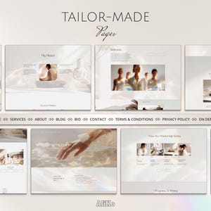 Squarespace Website Template Design for Wellness & Wellbeing Coach, Reiki Teachers – Spiritual Business – Minimalist Theme.
This minimalist Squarespace website template is created for wellness coaches, Reiki practitioners, spiritual teachers and holistic businesses who want a calm and professional online presence. The clean layout and soft, neutral aesthetic help you present your services, coaching sessions, retreats or healing practices in a clear and welcoming way.