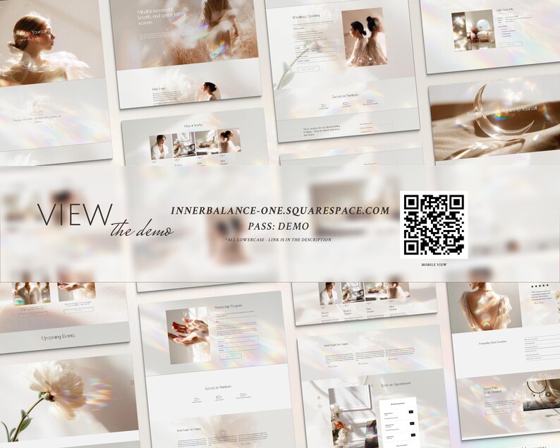 Squarespace Website Template Design for Wellness & Wellbeing Coach, Reiki Teachers – Spiritual Business – Minimalist Theme.
This minimalist Squarespace website template is created for wellness coaches, Reiki practitioners, spiritual teachers and holistic businesses who want a calm and professional online presence. The clean layout and soft, neutral aesthetic help you present your services, coaching sessions, retreats or healing practices in a clear and welcoming way.