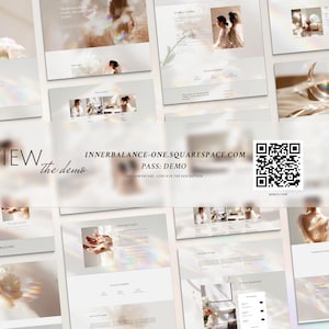 Squarespace Website Template Design for Wellness & Wellbeing Coach, Reiki Teachers – Spiritual Business – Minimalist Theme.
This minimalist Squarespace website template is created for wellness coaches, Reiki practitioners, spiritual teachers and holistic businesses who want a calm and professional online presence. The clean layout and soft, neutral aesthetic help you present your services, coaching sessions, retreats or healing practices in a clear and welcoming way.