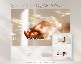Squarespace Spiritual Website Template for Women Coaches, Healers & Trauma-Informed Mentors