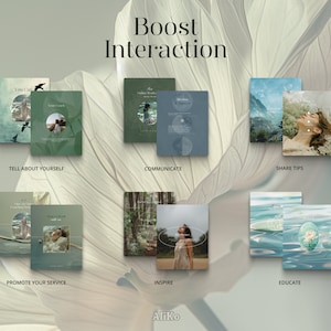 Life Coach: Explore nature-inspired, minimalist Canva templates for wellbeing and holistic coaching. Enhance your mental health and mentoring posts with serene designs perfect for social media.