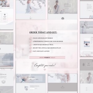 Squarespace Template designed for a clear, spiritual, white aesthetic — perfect for yoga, meditation, business coaching, self-care, wellbeing, and psychology therapy websites. Create a serene and professional online presence with this elegant, easy-to-use design.