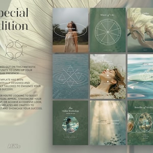 Life Coach: Explore nature-inspired, minimalist Canva templates for wellbeing and holistic coaching. Enhance your mental health and mentoring posts with serene designs perfect for social media.