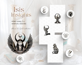 Egyptian Goddess Instagram Highlight Covers | Energy Healer Icons (PNG)