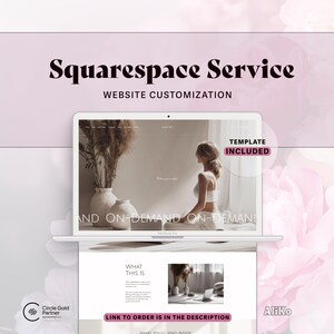 Squarespace Website Customization Service for coaches, creatives, and small business owners who need professional help setting up or refining their Squarespace template. This service includes template installation, layout adjustments, branding updates, color and font customization, and design refinements to create a clean, cohesive, and conversion-focused website tailored to your brand.
