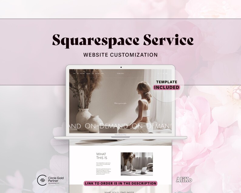 Squarespace Website Customization Service for coaches, creatives, and small business owners who need professional help setting up or refining their Squarespace template. This service includes template installation, layout adjustments, branding updates, color and font customization, and design refinements to create a clean, cohesive, and conversion-focused website tailored to your brand.