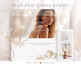 Soulful Coaching Canva Website Template – Minimalist Zen Design