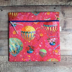 Cross Stitch Medium Balloon Festival Project Bag, Sewing Keeper, Needlework Accessories