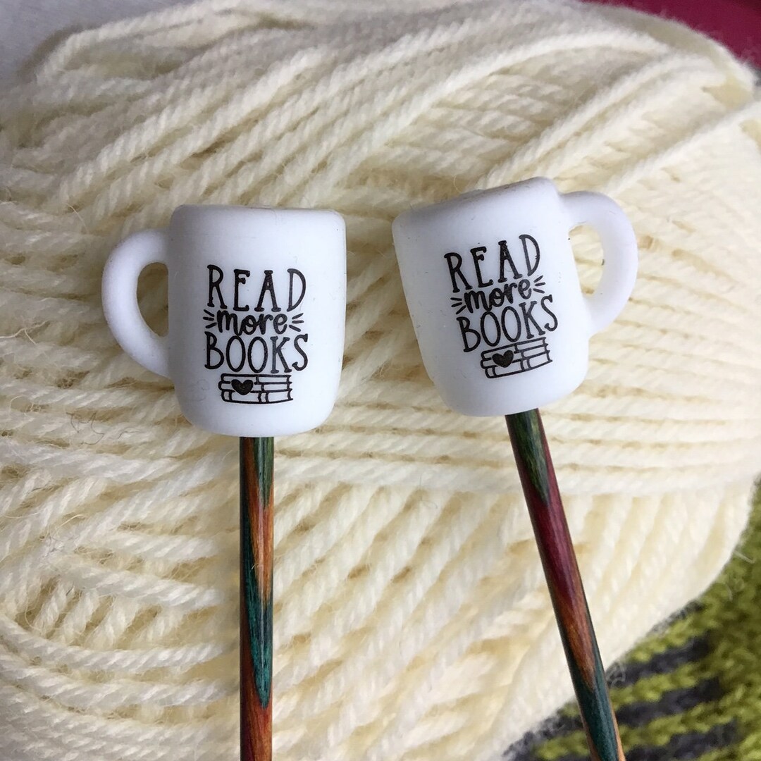 70-Piece Colorful Stitch Stoppers - Knitting Needle End Caps For 2-6mm Needles & Crochet Hooks