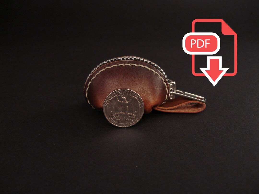 Small Leather Coin Purse Pattern With Video Tutorial , PDF Small Dice