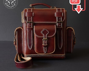 Padrão de mochila de couro: bolsa rústica faça você mesmo com vídeo (PDF)