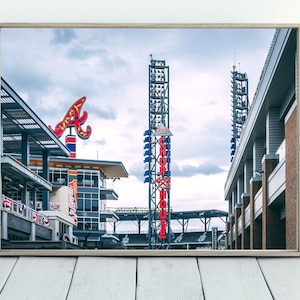 Atlanta Braves Stadium Photo The Chop House Atlanta Braves Digital Print Truist Park Battery Digital Download Print Atlanta Braves Wall Art