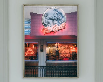 The Grill Athens Ga Foto Print Innenstadt Athen Diner The Grill Digital Download Foto Airbnb Wand Kunst Athen Georgia