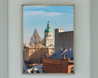 Impresión fotográfica del Ayuntamiento de Athens, Georgia: Vista única (Descarga digital)