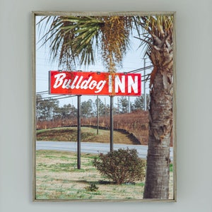 Stampa fotografica di Athens Georgia Bulldog Inn Arredamento per la casa e Airbnb Bulldog Inn Classic Download digitale Stampa Georgia Wall Art