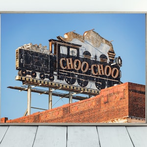 Chattanooga Photography Choo Choo, download digitale di fotografia, arte da parete, arredamento Airbnb, stampa Jawavi Photography iconica del Tennessee