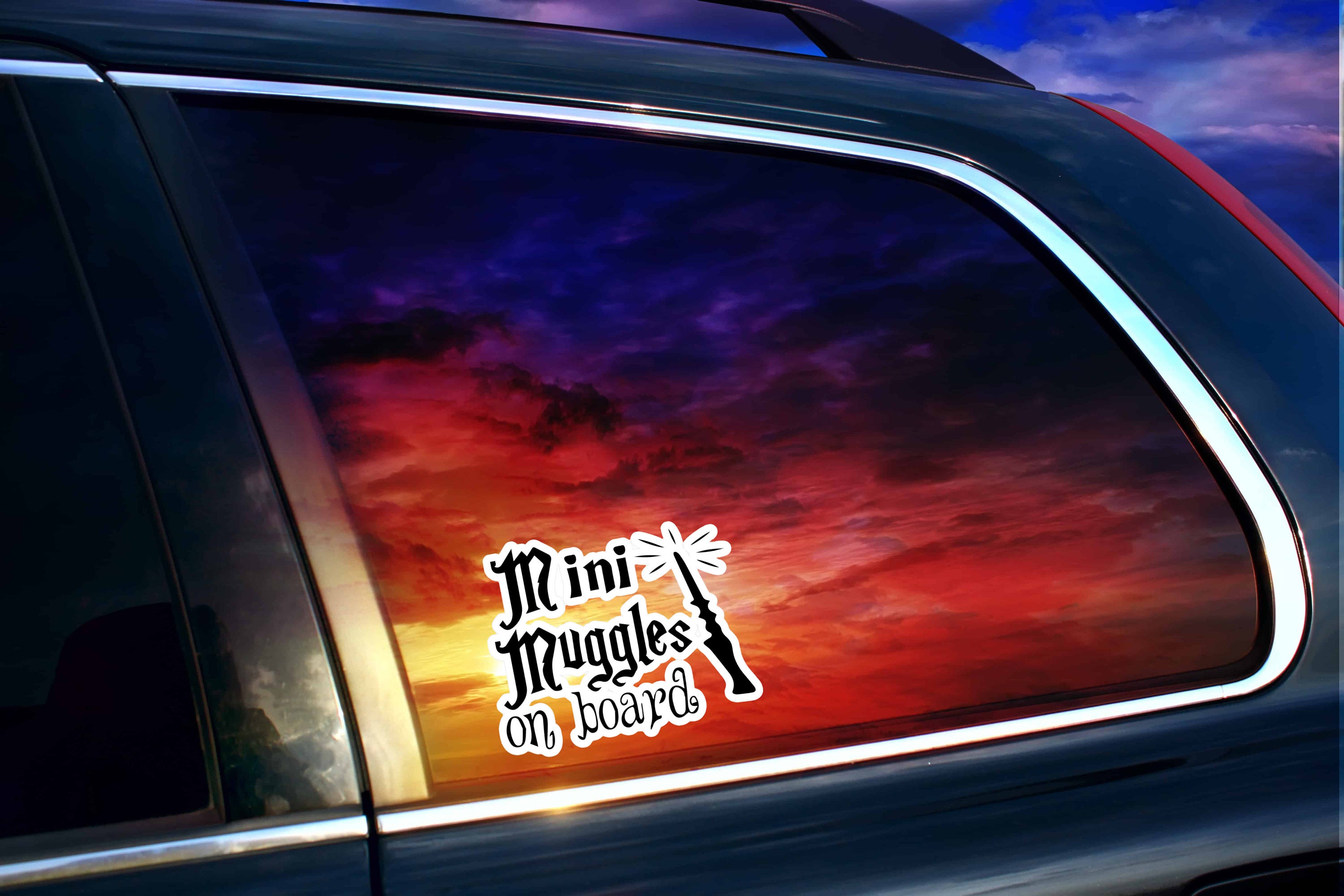 Harry Potter Car Decal Mini Muggle on Board Decal Baby on Etsy