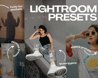 Lightroom Mobile & Desktop Presets | IG Presets | Y2K Lifestyle Influencer Blogger | Wedding presets | Cool Girl Aesthetic | presets bundle