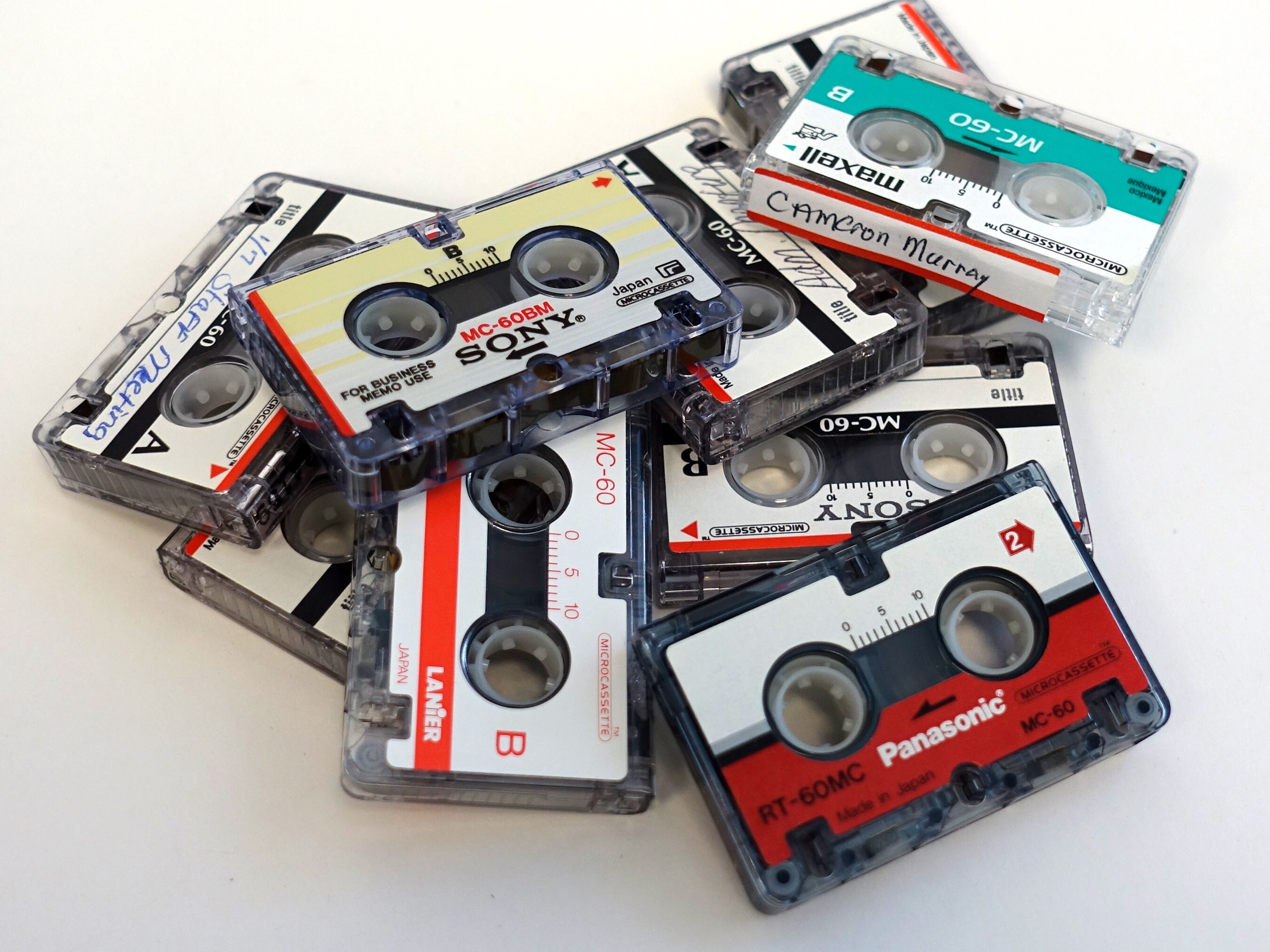 Audio Microcassette Tape Conversion Service to Digital WAV or MP3