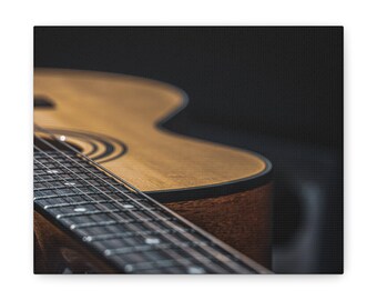 Guitar Themed Table, Guitar Canvas Gallery Wraps, Guitar Canvas, Guitar frame canvas