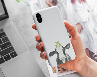 Handytasche Tier Handyhülle für Ihn Geschenk für Sie Handyhülle Kuh Frosch Iphone Hülle