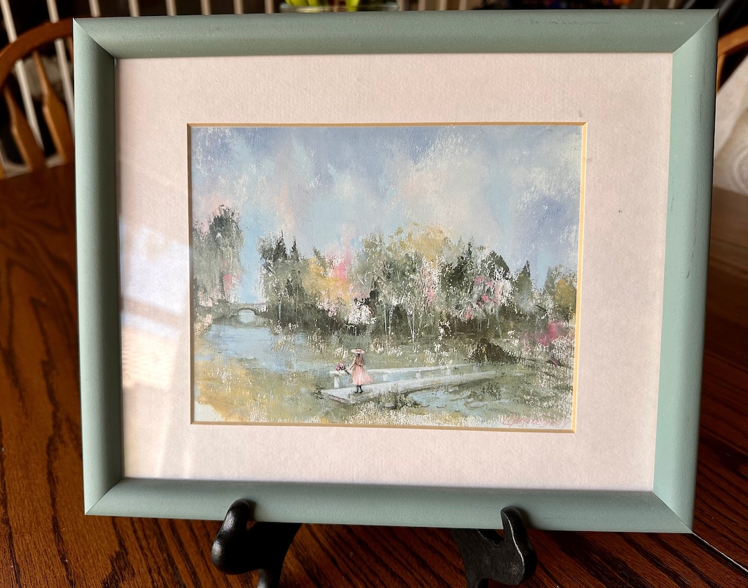 Vintage Watercolor Wall Art Print by Impressionist Charlene Cawley Etsy