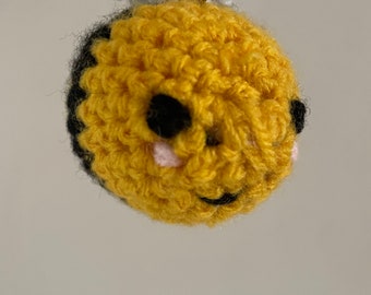 Porte-clés abeille au crochet