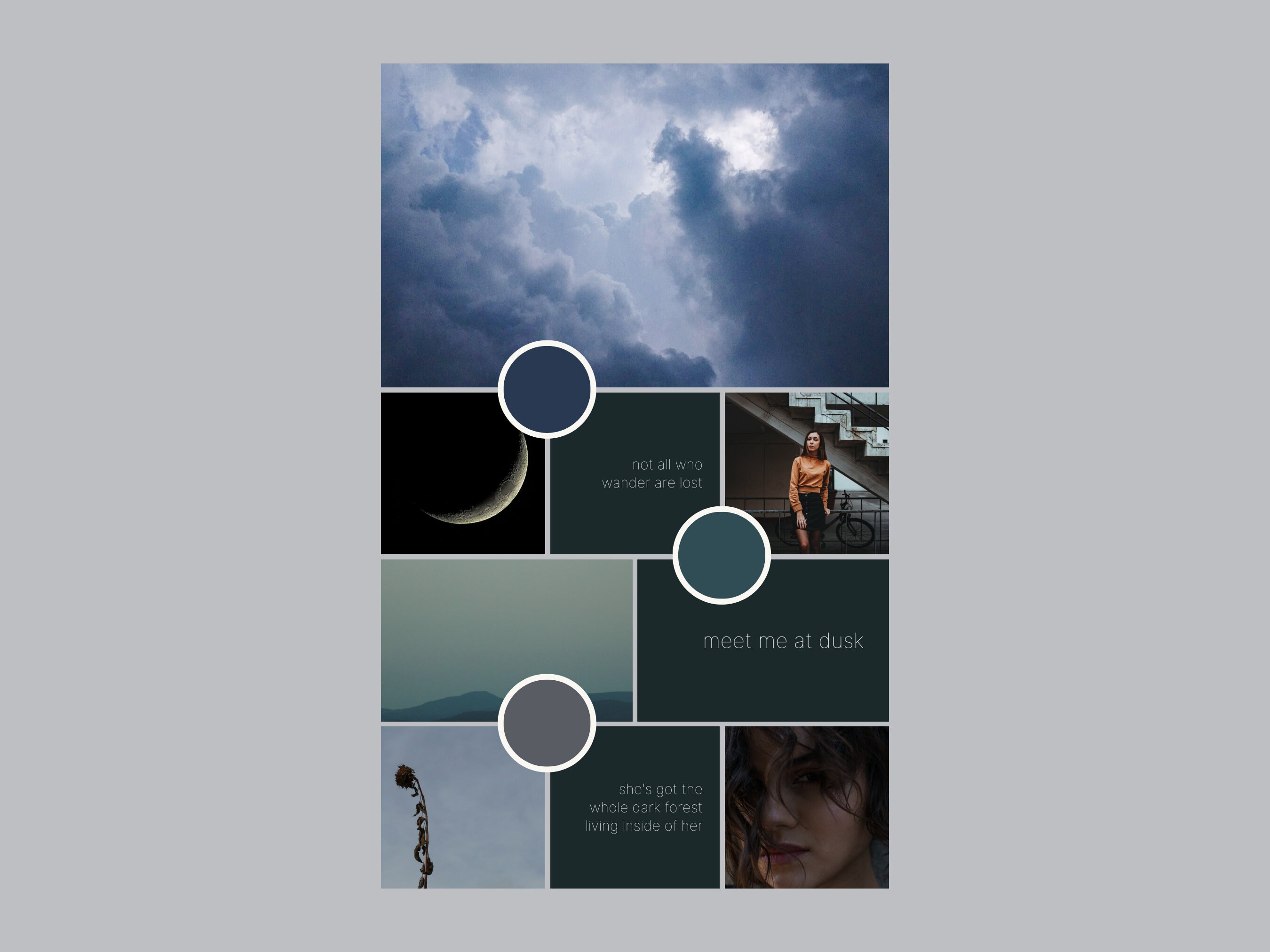 100 Moody Instagram Post + Story Template Bundle | Quote Template Canva ...