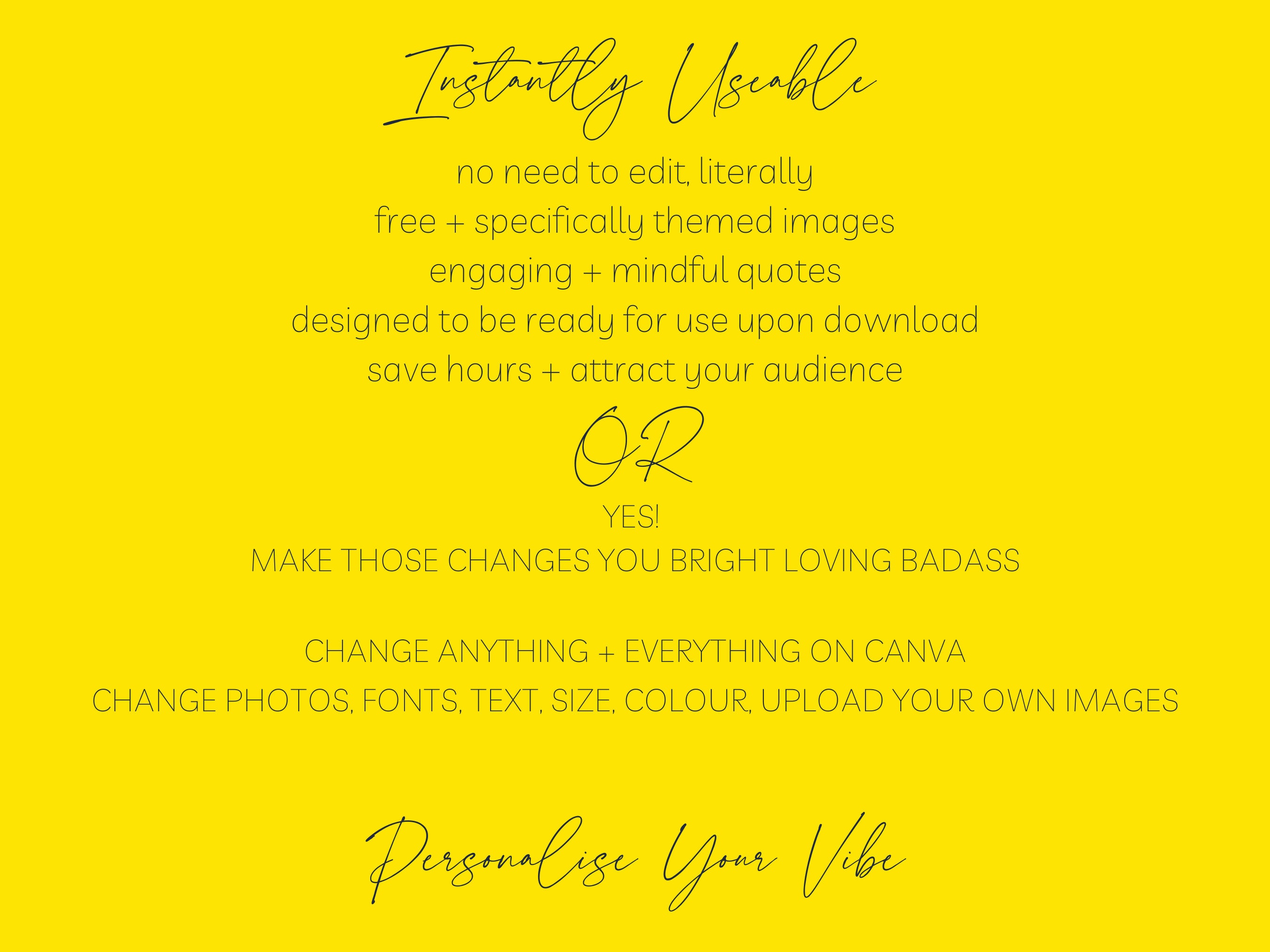 100 Bright Instagram Post Story Template Bundle Quote Template Canva ...
