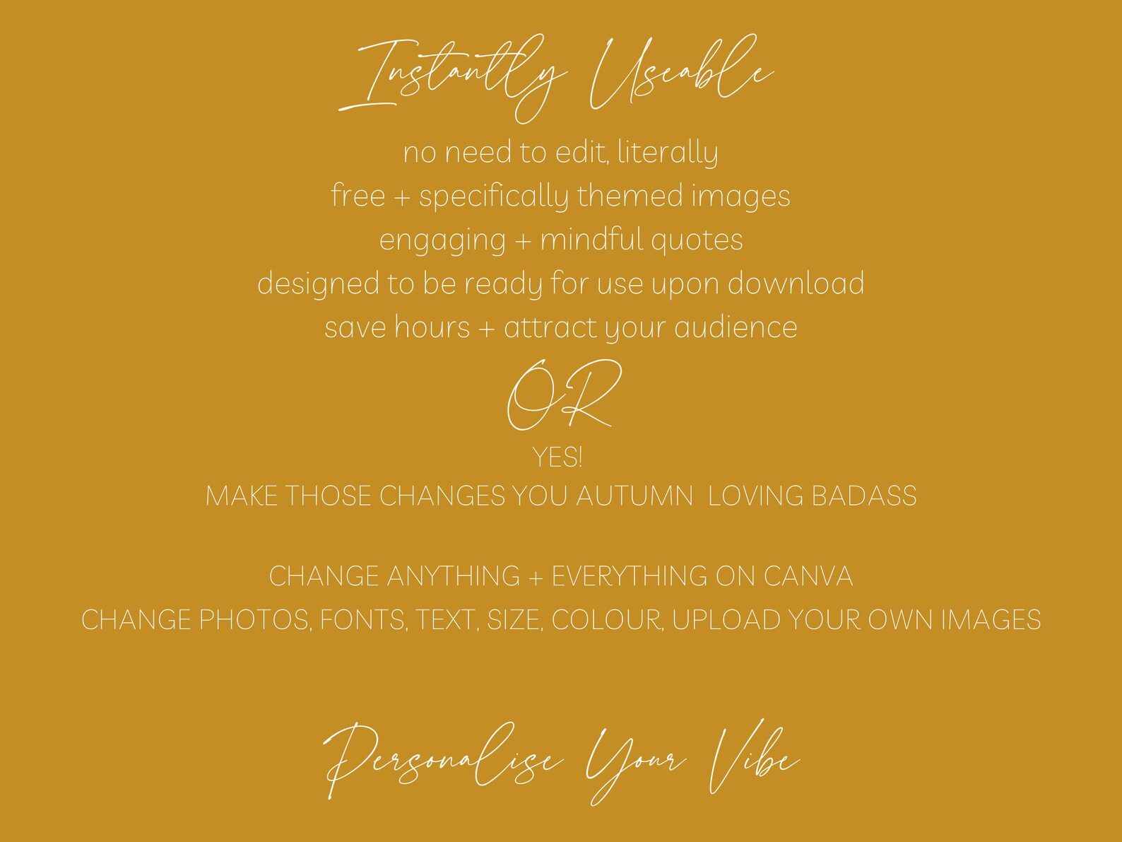 100 Autumn Instagram Post + Story Template Bundle | Quote Template ...