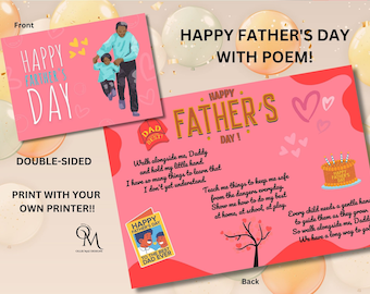 Happy Father's Day Card!  With Father's Day Poem