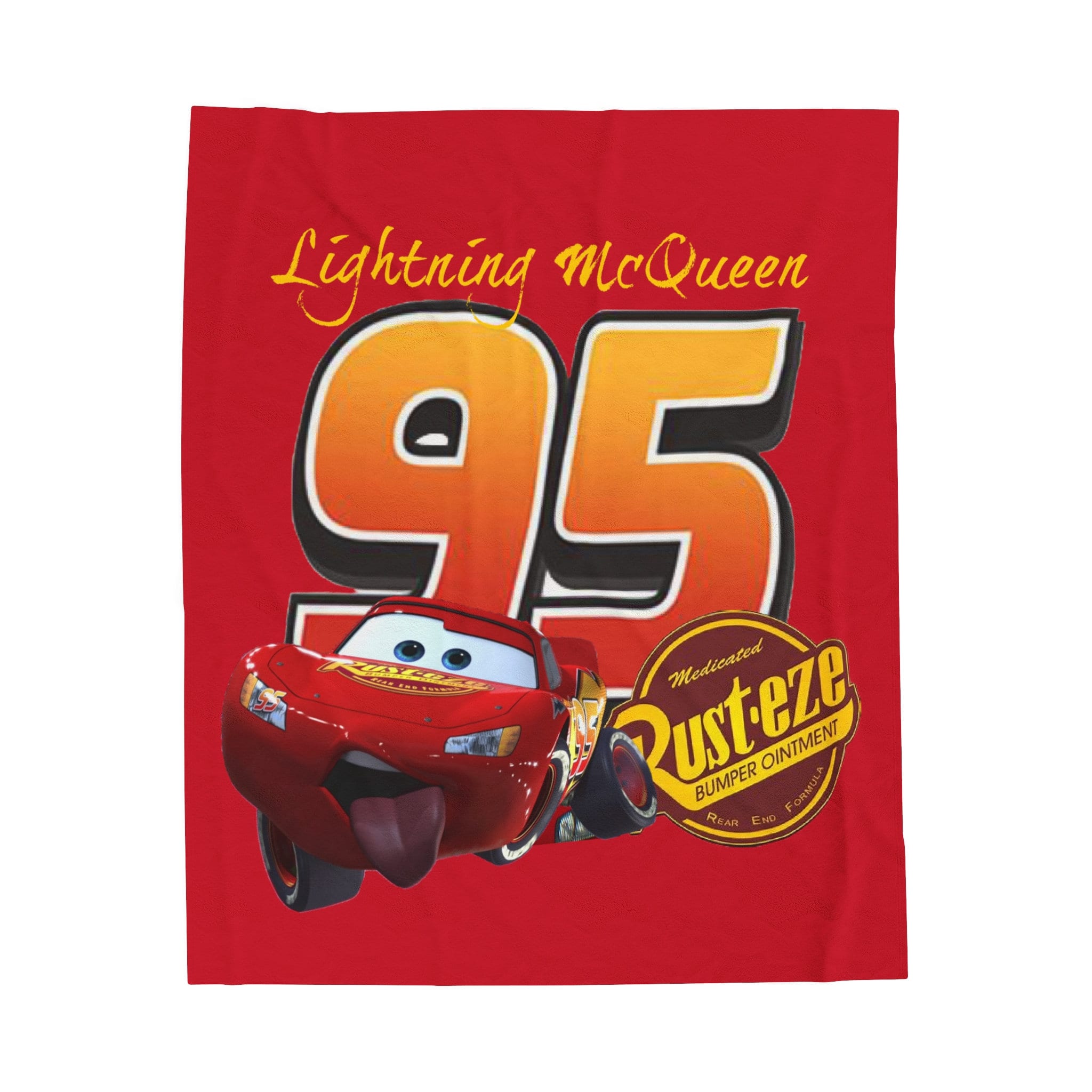 Cars Lightning Mcqueen Velveteen Plush Blanket buy Now Etsy