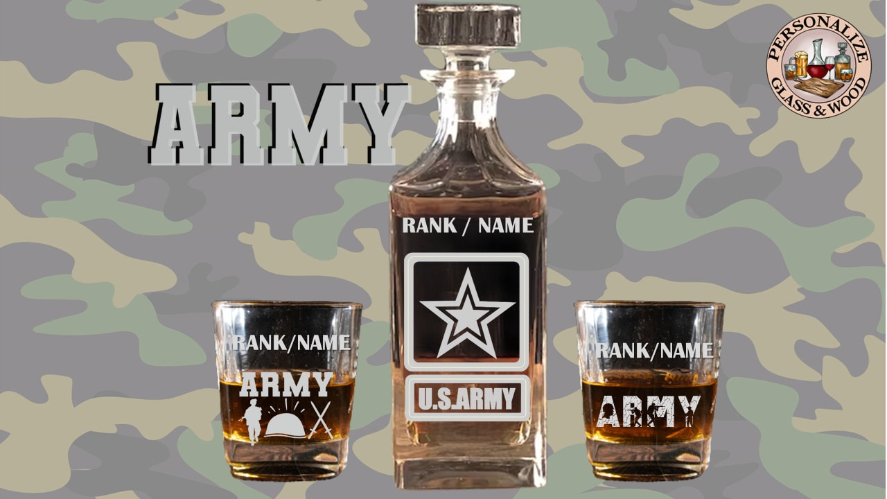 Warrior's Decanters Décanteur pour vodka, whisky, brandy Bouteille d'alcool  comme Gun Pisto, cadeau militaire : : Cuisine et Maison