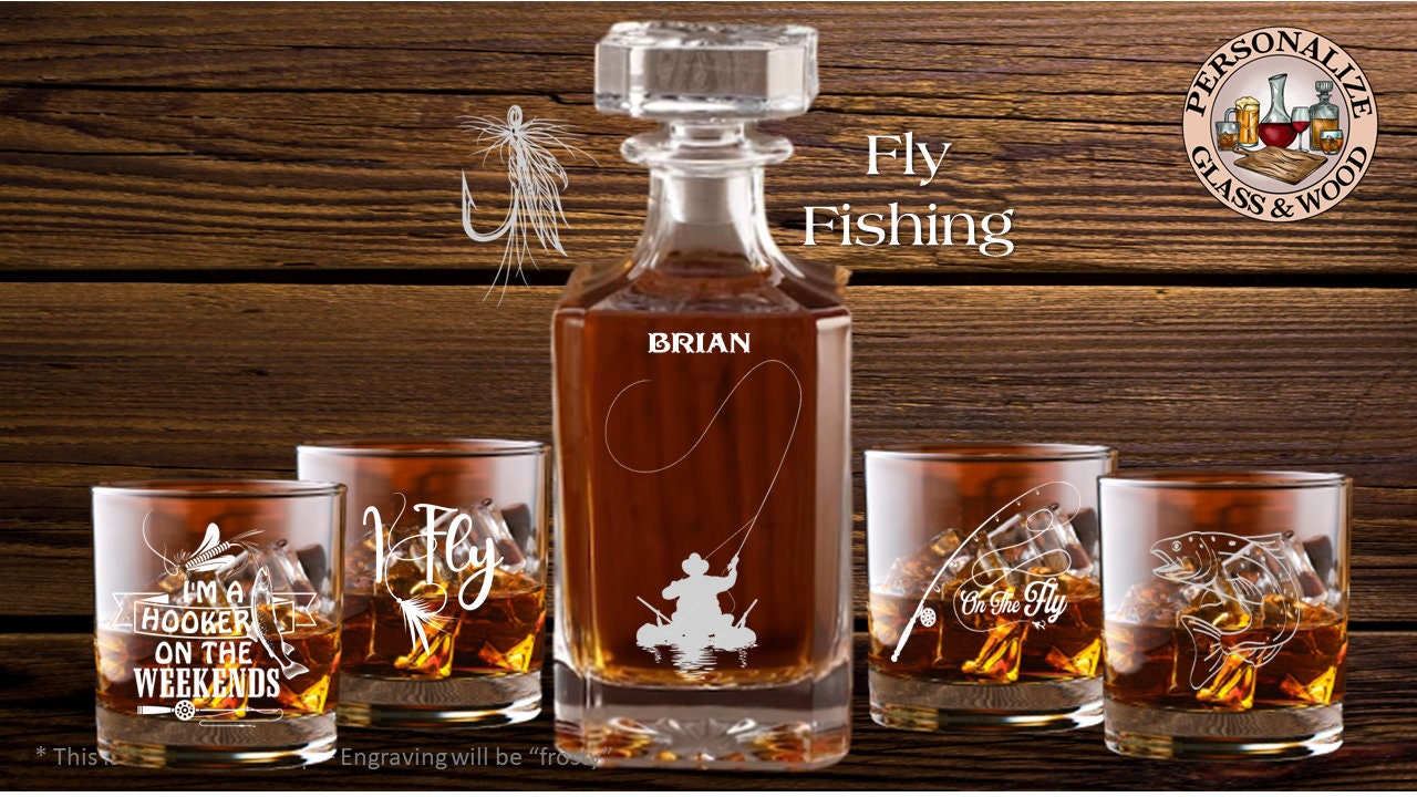 Fly Fishing Decanter 