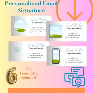 Personalized Email Signature / Social Media Management