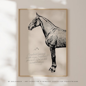 Rider, Equestrian, Horse | Vintage, Quote, Motivation | Minimalistic, Scandinavian, Boho | 1 poster | Wall Art | Digital Download | Gift