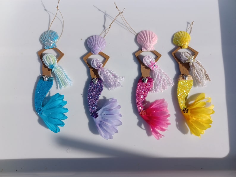Mermaid, Beach Ornament, Nautical Decor, Gifts, Sea, Ocean Decor