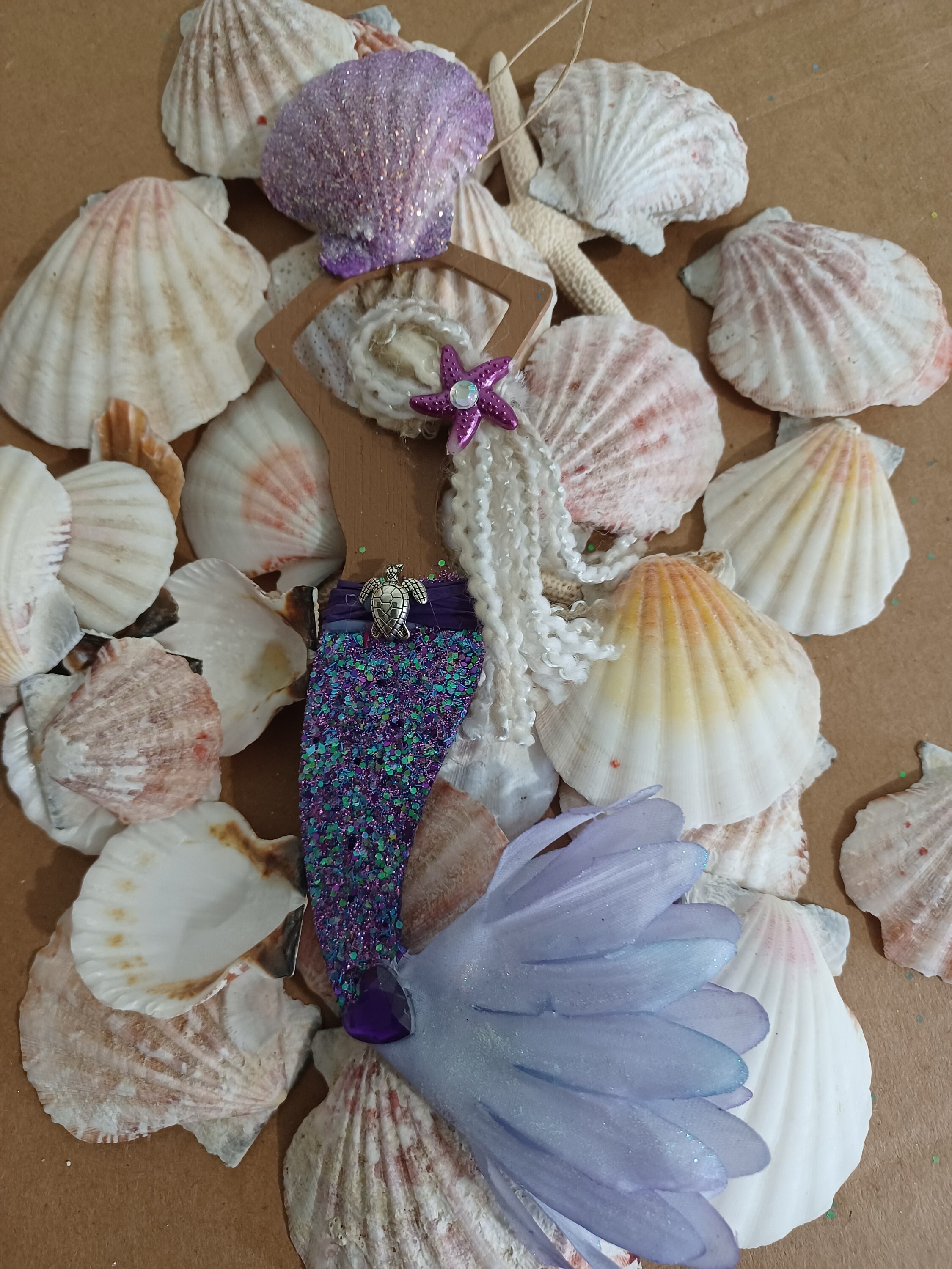 Mermaid, Beach Ornament, Nautical Decor, Gifts, Sea, Ocean Decor
