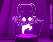 Hollow Knight Light  Decor | Light Nightlight Poster Neon Decor Art Canvas 3D Light Artwork Class Gift for Home