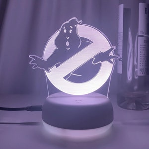 Ghostbusters Light Movie Poster Decor/Light Nightlight Poster Neon Decor Art Canvas 3D Light Artwork Class Gift per la casa